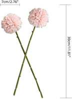 Silk Ball Chrysanthemum Champagne Artificial Flowers 10pcs Faux Pom pom Mums for Home Decor