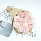 Silk Ball Chrysanthemum Champagne Artificial Flowers 10pcs Faux Pom pom Mums for Home Decor